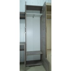 Денвер КМ Д-2 Шкаф для одежды Рибек серый