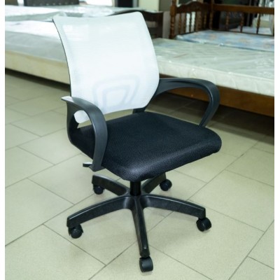 Кресло SU-CS-9 подл.106/осн 001 Сетка Х2 Жемчужно-белый, (Модель № 33023)