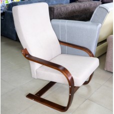 Кресло КРИСТАЛЛ (каркас вишня, ткань моно 111)