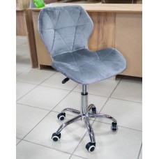 RECARO Офисное кресло мод. 007 метал/вельвет, 45*74+10см, серый HLR 24