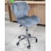 RECARO Офисное кресло мод. 007 метал/вельвет, 45*74+10см, серый HLR 24, (Модель № 30801)