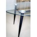 KASSEL Стол металл/закаленное стекло/черный, (Модель № 32175)