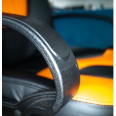 NEO-2 Кресло кож.зам/черный/оранжевый, 36-6/14-43