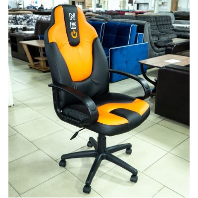 NEO-2 Кресло кож.зам/черный/оранжевый, 36-6/14-43, (Модель № 28084)