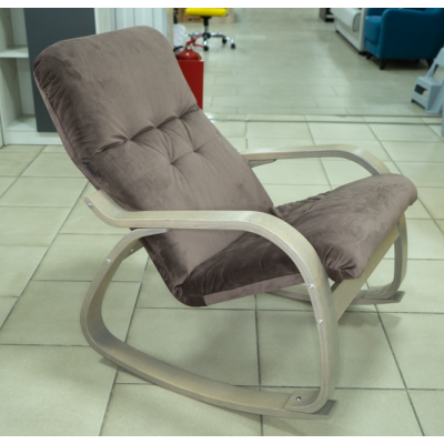 Кресло-качалка САЙМА шимо/премьер коричневый, (Модель № 1222)