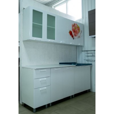 Кухня Персик 2,0м Белый глянец МДФ, (Модель № 25722)