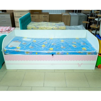 Трио Детская Кровать с ПМ КРП-01 белый/принцесса, (Модель № 21860)