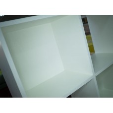 Кубики Стеллаж Белый тисненый 1170*280*1650 