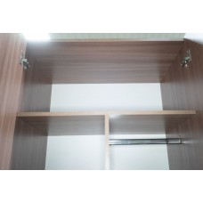 Шкаф гостиничный комбинированный ясень шимо темный 1900*800*500