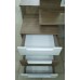 Лагуна-8 Стол туалетный (гикори темный/белый матовый), (Модель № 29774)