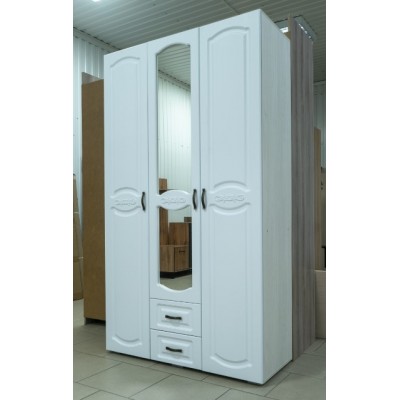 Медина Спальня ШК-043 шкаф 3-ств.(1,2*2,12*05)(анкор/ дуб белый), (Модель № 2168)